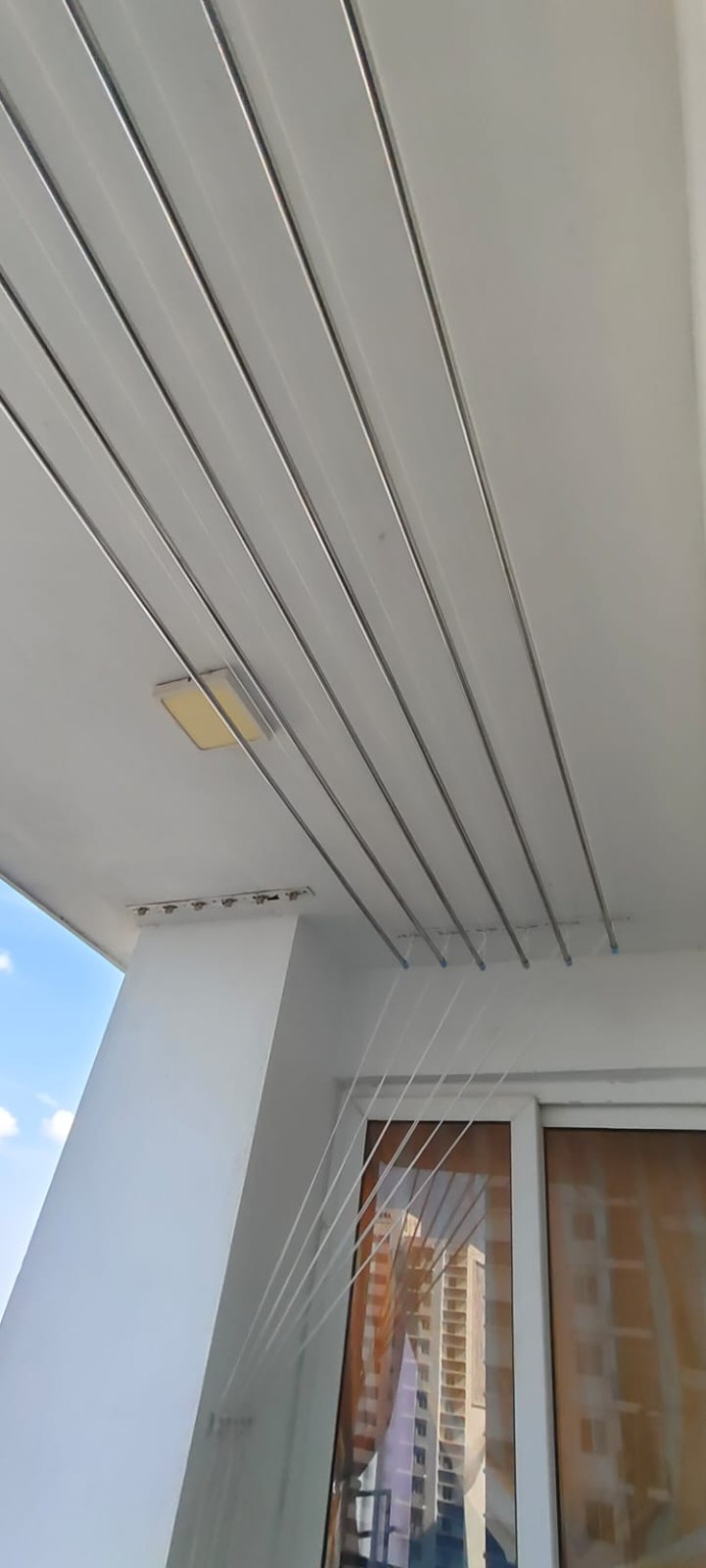 Luxury balcony ceiling cloth hanger installed in Chennai